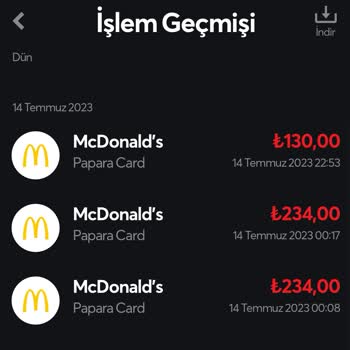 McDonald's İki Kez Üst Üste Param Çekildi Hesabımdan