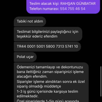 Zevk Atölyem Instagram'da Sipariş Verdiğim Bebek Ürünü İçin Sorun Yaşadım