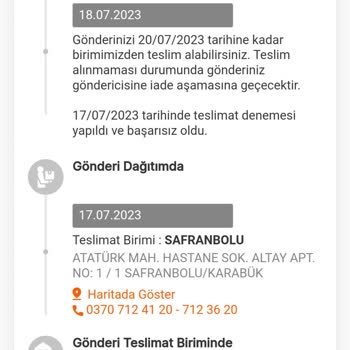 MNG Safranbolu Evde Olduğum Halde Kargomu Getirmiyor