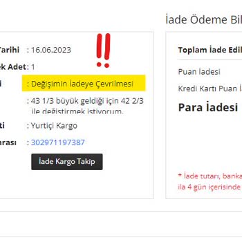 Koray Spor Ürün Değişim Skandalı