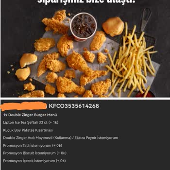 KFC Para İadesi Yapmıyor