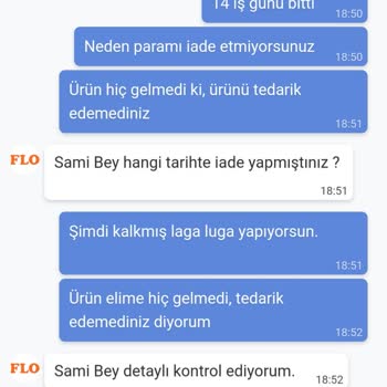 FLO Mağazası Haksız Yere Paramı Ödemiyor.