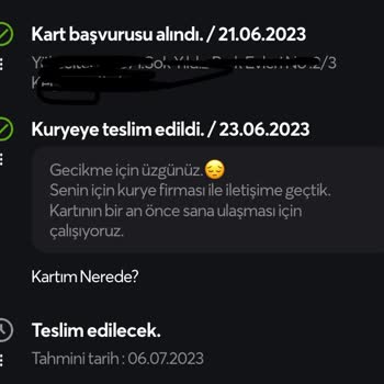 AGT Kurye (aynigunteslim.com) Papara Teslimatı Gecikiyor
