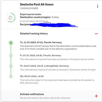 Guess Siparişim Belirtilen Sürede Ulaşmadı