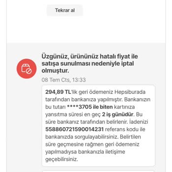 Hepsiburada Ve Karaca Satıcısı Siparişimi Haksız Yere İptal Etti