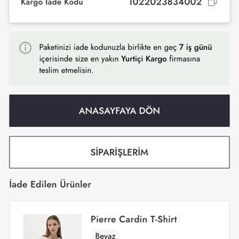 Boyner İadesi Yapılmayan Ürün