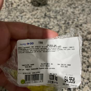 Carrefour SA Fava Mezesi Ekşi Çıktı