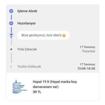 Hepsiburada Market Hepsimarket Online Su Siparişi