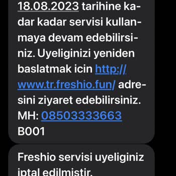 Freshio Fun Bilgim Ve Rızam Olmadan Üyelik Açılan Site