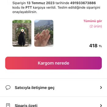 Gardrops Rızam Olmadan Verilen Sipariş Onayı