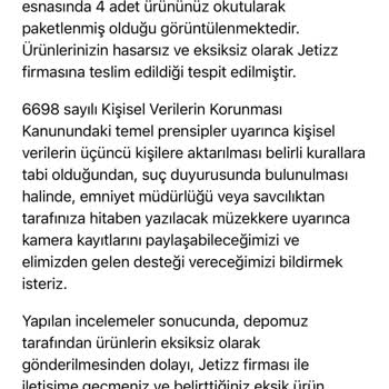 Yves Rocher Jetizz Kargo Sorunu Eksik Ürünler