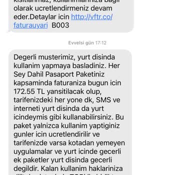 Vodafone Onaysız Ve İzinsiz Yurt Dışı Hat Açılması