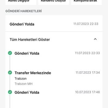 Trendyol 10 Temmuzdan Beri Kayıp Olan Kargo