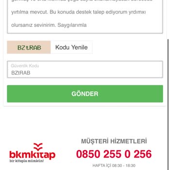 BKM Kitap Şikayet