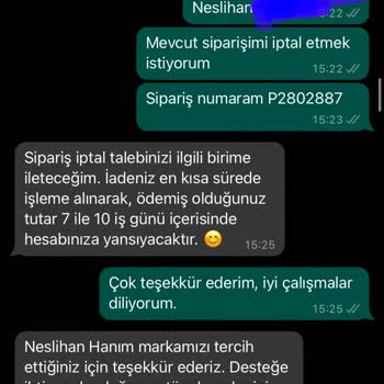 Yves Rocher Ürün İptalinde Geri Ödeme Alamıyorum!