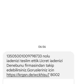 Kargomsende Habersiz İade Edilen Kargo!