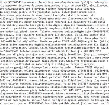 Sonuçsuz Türk Telekom. İlgi 0 Bilgi 0