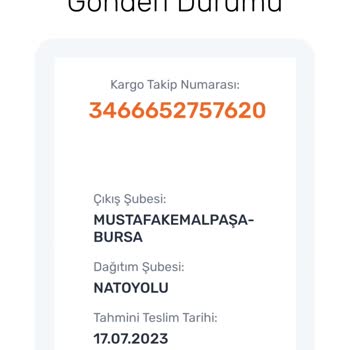 Aras Kargo Ürünümün Teslim Tarihi Geçtiği Halde Elime Ulaşmadı