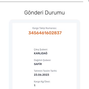 Trendyol Teslim Edilmeyen Ürün.