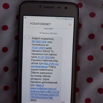Vodafone Net Fahiş Fatura Tutarı