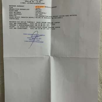 Corendon Airlines Hasarlı Bagajın Yenisinin Verilmemesi