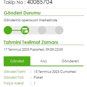 Kolay Gelsin Kargomu Teslim Etmedi. Kendilerine Ulaşılamıyor.