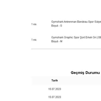 Gymshark-turkiye.com Ürünüm Gelmiyor Ve Para İadesi Yapılmıyor