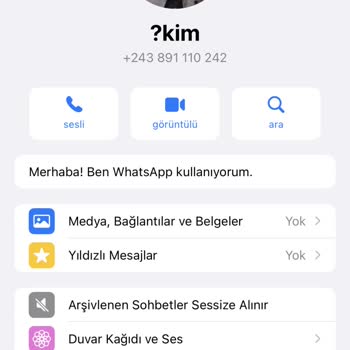 WhatsApp Yabancı Numara Arıyor