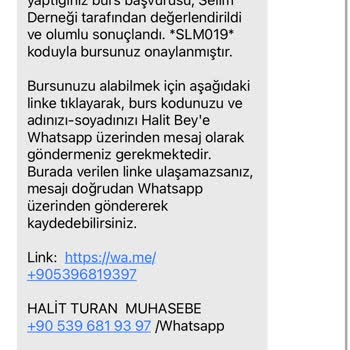 Parolapara Selim Derneği Burs