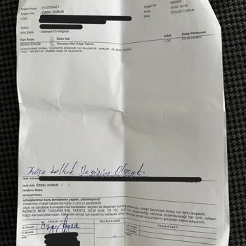 Engince Yanlış Ürün Teslimatı Ve Uyumsuz Destek Ayakları
