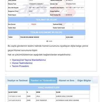Aras Kargo Antalya Varsak Şube Çalışanlarının İlgisizliği.