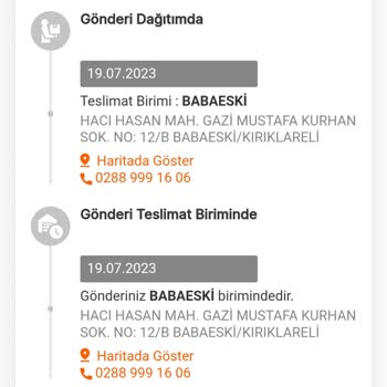 MNG Kargo Babaeski Şubesi Urunu Adrese Teslim Etmiyor