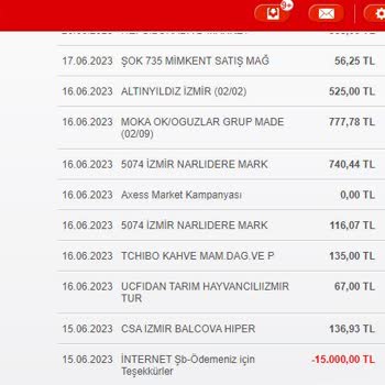 Akbank Axess Platinum Kartımdan Moka OK/OĞUZLAR Grup Made Para Çekmiş