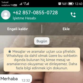 WhatsApp Yabancı Numaralardan Mesaj