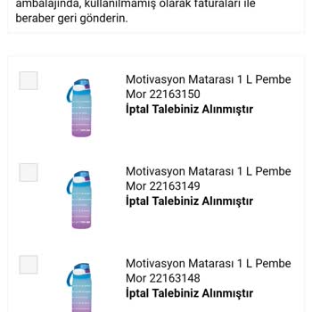 A101 İptal Ettiğim Ürünleri 7 Gün Sonra Gönderip Para İadesi Yapılmadı