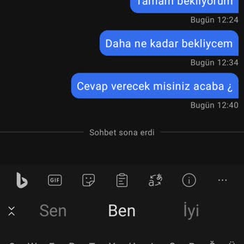 GetirÇarşı Getir Sipariş Hatası Ve Canlı Desteğin Yardım Etmemesi
