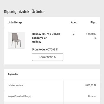Bauhaus Defolu Ürün Yolladı