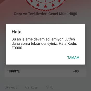 Adalet Bakanlığı E-görüş E0005 Hatası