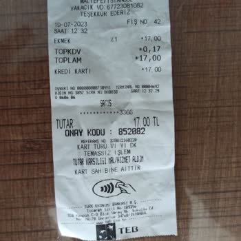 Şıkamel Ekmek Pasta & Cafe Fazla Para Çekti