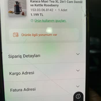 Karaca Züccaciye Çaycı Ürünü 1700 Waat Olarak Satıyor 1500 Waat Gönderiyor