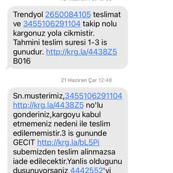 Aras Kargo Geçit Şube Kargoyu Getirmiyor