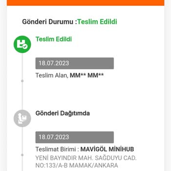 MNG Mavigöl Minihub Şubesi Kargo Ortada Yok