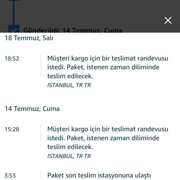 Amazon Kargo Teslim Edilmiyor