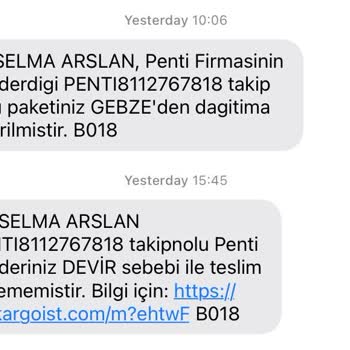Kargoist Kargomu Teslim Etmiyor