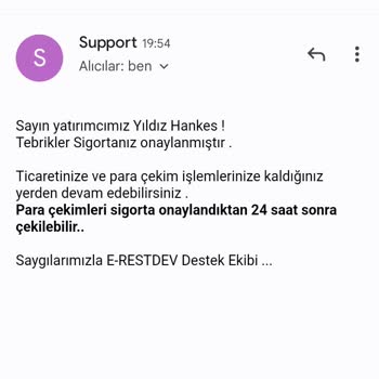 Botaş Borsa, Para Ve Dolar Transferi Yapılmıyor. Paraları İstiyorum.
