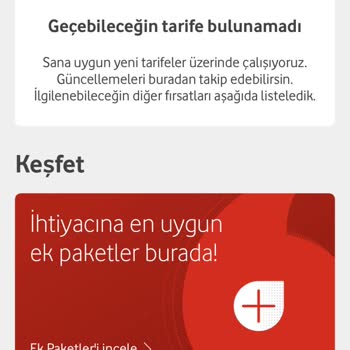 Vodafone Üst Tarifeye Geçirmiyor!