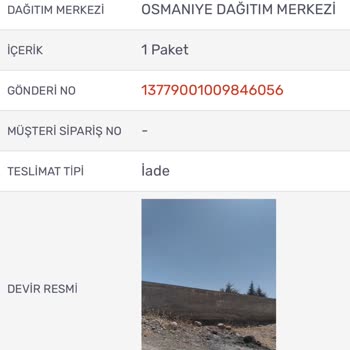 Kargom Sende İsimli Firmanın Kargomu İade Etmesi Ve Kaybetmesi