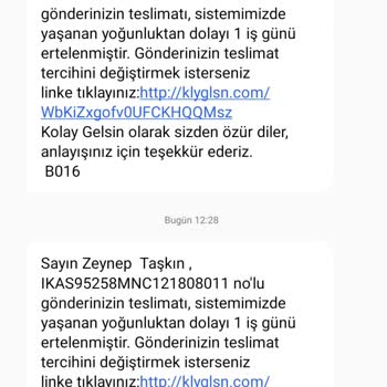 Kolay Gelsin Firması Ürünümü Getirmiyor. Tam Bir Fiyasko