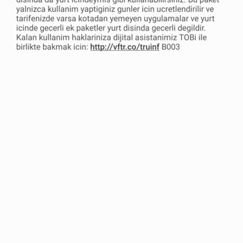 Vodafone Yanlış Fatura Hesaplanması