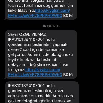 Kolay Gelsin Eve Gelip Beni Bulamadıklarını Söylüyorlar Ancak Gelmedi Kargo